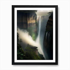 Tequendama Falls, Colombia Realistic Photograph (2) Art Print