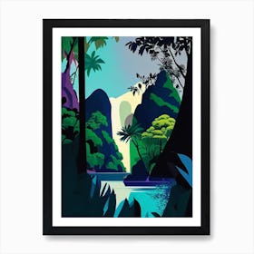 Ao Phang Nga National Park Thailand Pop Matisse Art Print