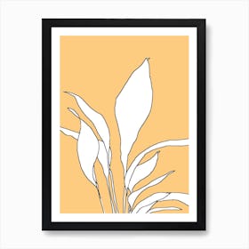 Ivy yellow Art Print