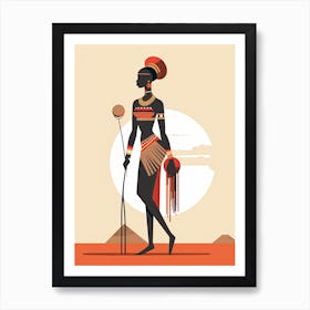 African Tribal Heritage Art Print