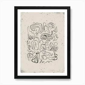 Abstract Drawing Art Print