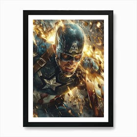 Captain America 44 Art Print