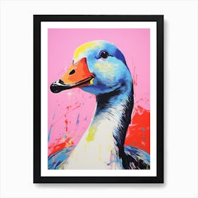 Andy Warhol Style Bird Goose 1 Art Print