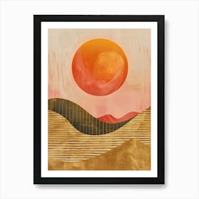 Sunset In The Desert 6 Art Print