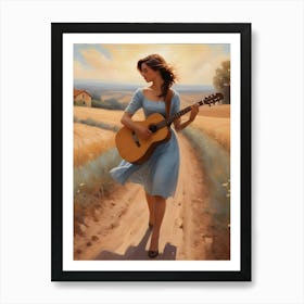 Acoustic Guitar Art Print