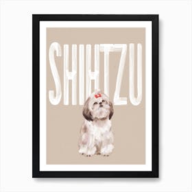 Shihtzu Dog Art Print
