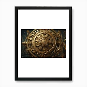 Clockwork Clock Art Print