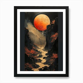 Full Moon In The Valley Art Print