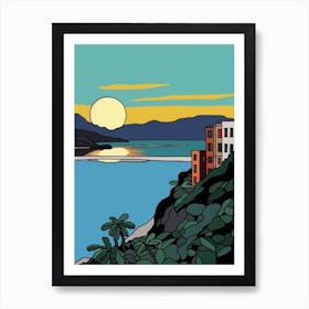 Minimal Design Style Of Rio De Janeiro, Brazil 4 Art Print