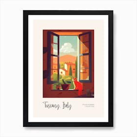 Tuscany Cat On A Window 1 Italian Summer Collection Art Print