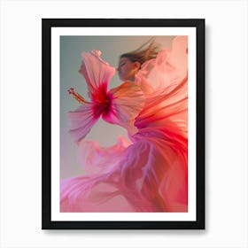 Dancing Pink Art Print