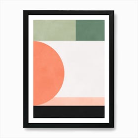 Color geometry in harmony F Art Print