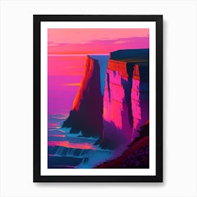 The Cliffs Of Moher Sunset Dreamy Landscape Art Print