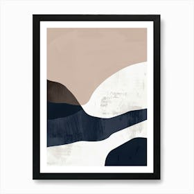 Soft Silhouettes Minimalist Style Art Print