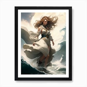 Poseidon's Muse (1) Art Print