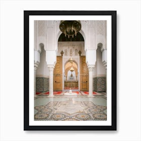 The beautiful Mausoleum of Meknes |Arabic | Religion | Morocco Art Print