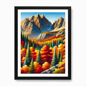 Mountains 1 Art Print