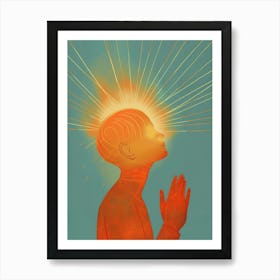 Man Praying 1 Art Print