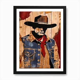 Cowboy Portrait Art Print