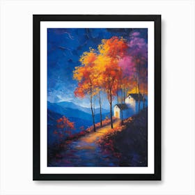 Autumn In The Mountains Art Print