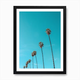 A Row of Skyduster Palm Trees Art Print