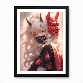 Japanese Girl Art Print