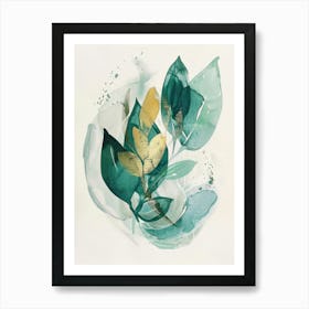 Green Leaves 1 Art Print