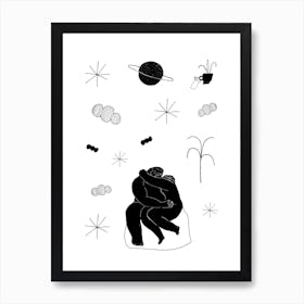 Lover In The Universe Art Print