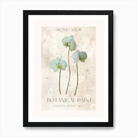 Orchid Show Botanical  Art Print