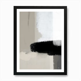 Nude Black Abstract 1 Art Print