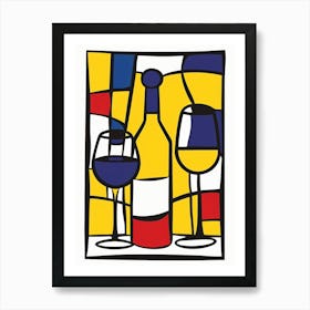 Wine Glasses Art Print