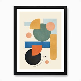 Geometric Color Play 03 Art Print