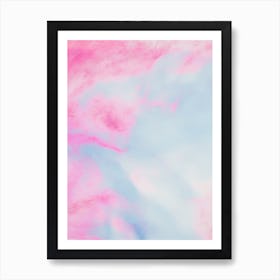 Abstract Pink And Blue Background Art Print