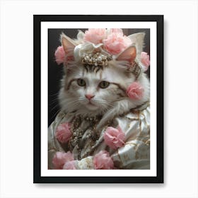 Cat In Costume 2 Art Print