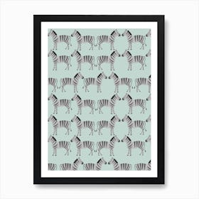 Zebras Art Print