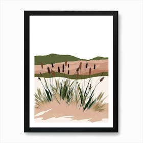 Reeds In The Sand Art Print