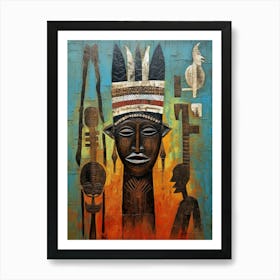 Bukusu Brilliance - African Masks Series Art Print