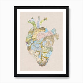 A Traveller's Heart in Art Print