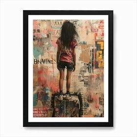 Graffiti Girl Art Print