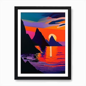 Acrylic Bay Sunset Art Print