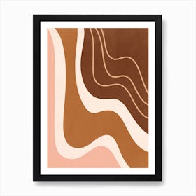 Abstract Neutral Shapes 3 Art Print