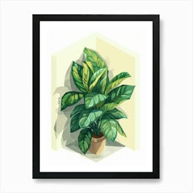 Plant In A Pot 9 Art Print