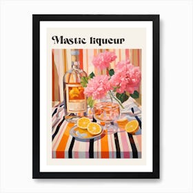 Mastic Liqueur 2 Retro Cocktail Poster Poster