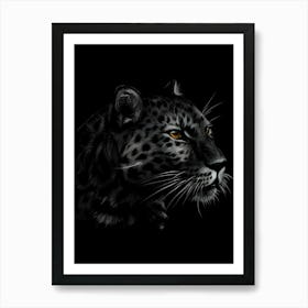 Leopard Head Art Print