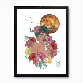 Taurus Goddess Art Print