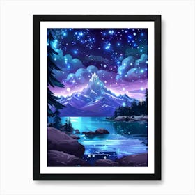 Night Sky With Stars 1 Art Print