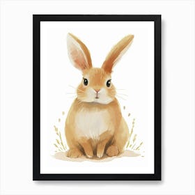 Dutch Rabbit Kids Illustration 1 Art Print
