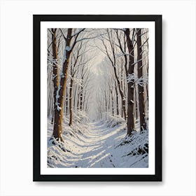 Winter's Walk Art Print