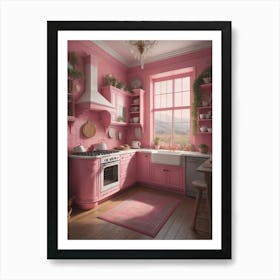 Pink Kitchen 2 Art Print
