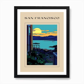 Minimal Design Style Of San Francisco, Usa 3 Poster Affiche